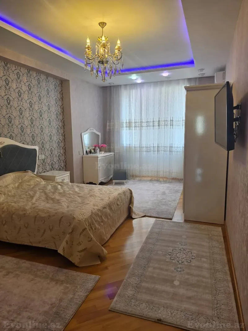 3 otaqlı yeni tikili mənzil kirayə verilir — Elmlər Akademiyası m., Bakı - şəkil 5