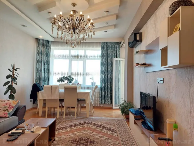 3 otaqlı yeni tikili mənzil kirayə verilir — 8 Noyabr m., Bakı - şəkil 2
