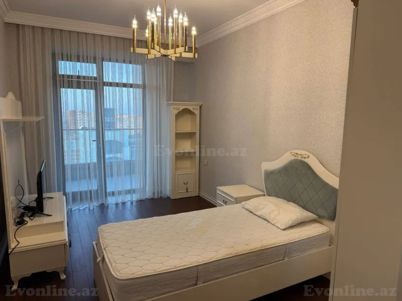 4 otaqlı yeni tikili mənzil kirayə verilir — 8 Noyabr m., Bakı - şəkil 8