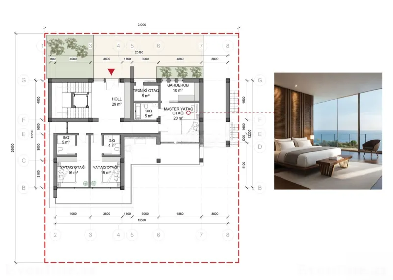 6 otaqlı həyət evi satılır — Şıxov, Bakı - şəkil 4