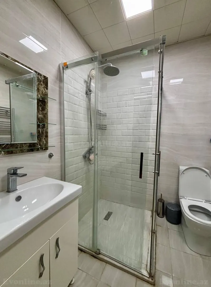 1 otaqlı yeni tikili mənzil kirayə verilir — Nəsimi r., Bakı - şəkil 9