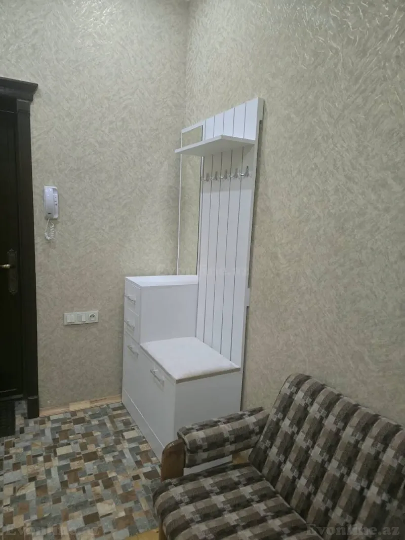 2 otaqlı yeni tikili mənzil kirayə verilir — Yeni Yasamal, Bakı - şəkil 9