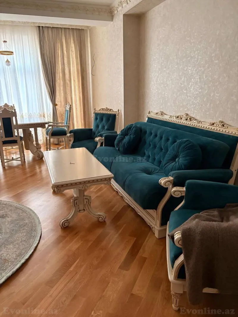 3 otaqlı yeni tikili mənzil kirayə verilir — İnşaatçılar m., Bakı - şəkil 2
