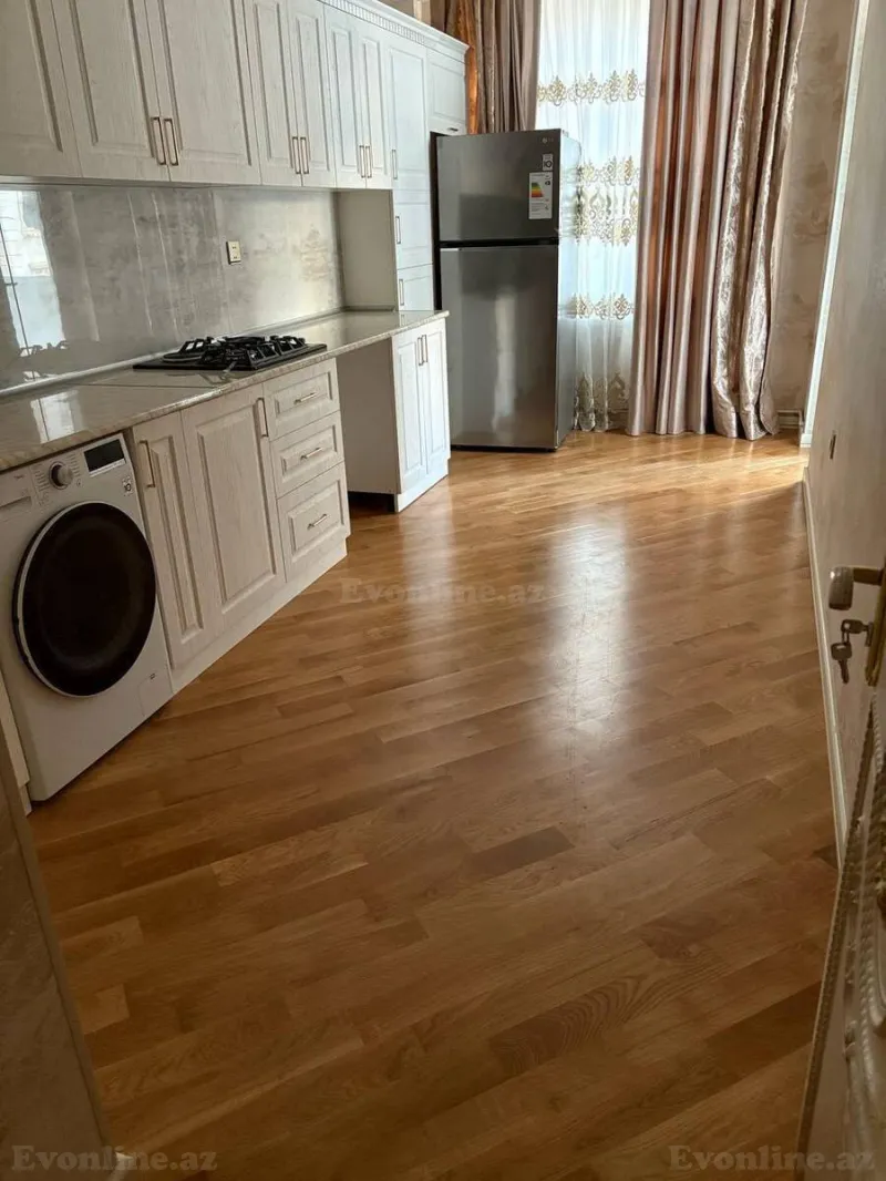 3 otaqlı yeni tikili mənzil kirayə verilir — İnşaatçılar m., Bakı - şəkil 4