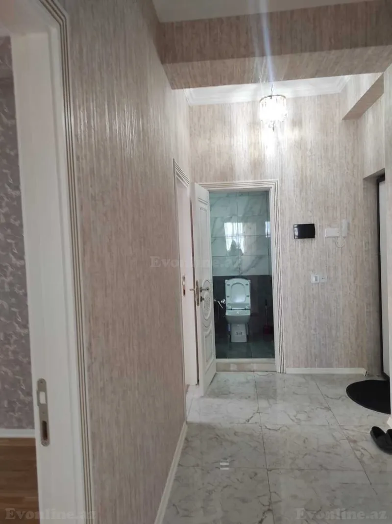 3 otaqlı yeni tikili mənzil kirayə verilir — Yeni Günəşli, Bakı - şəkil 7