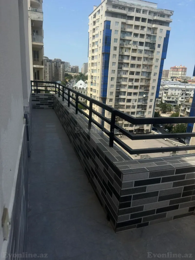 5 otaqlı yeni tikili mənzil kirayə verilir — Nəsimi r., Bakı - şəkil 16