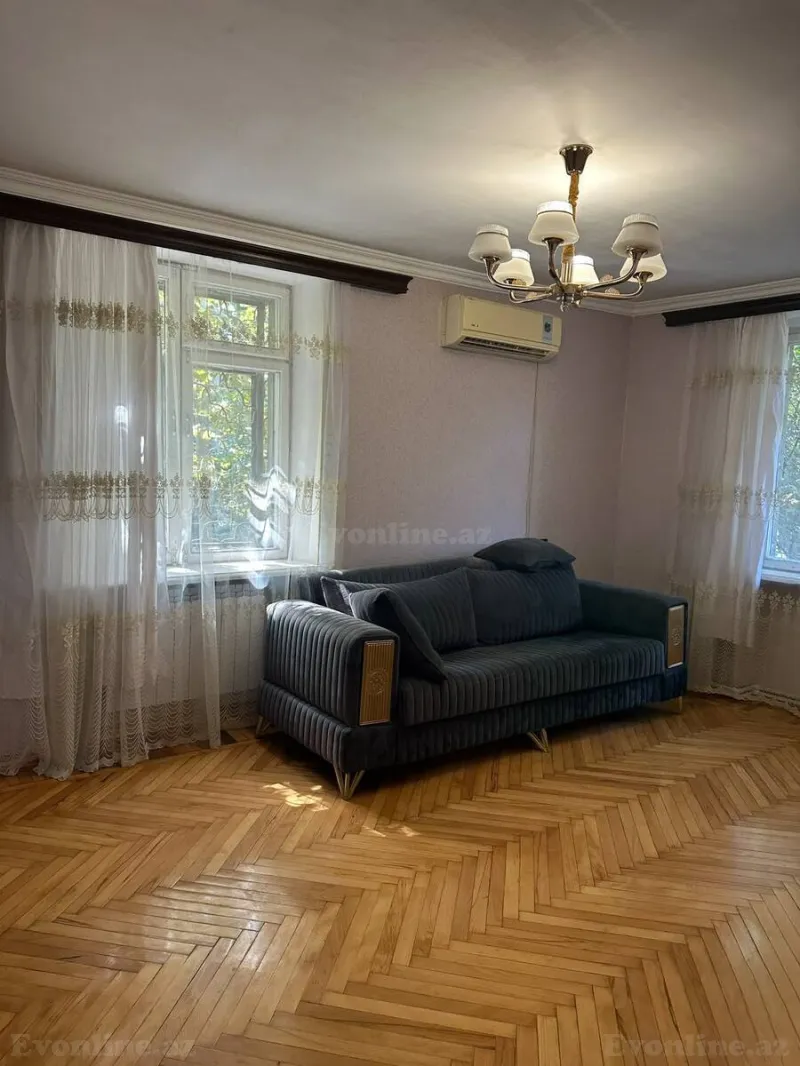 2 otaqlı Mənzil 60 m² Nizami m. Kirayə verilir