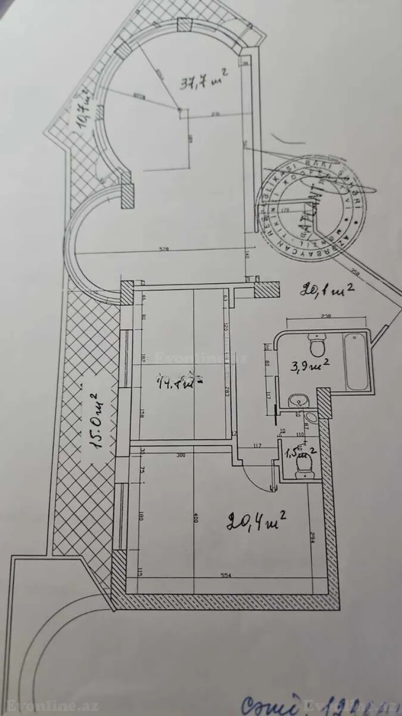 2 otaqlı yeni tikili mənzil satılır — Gənclik m., Bakı - şəkil 13