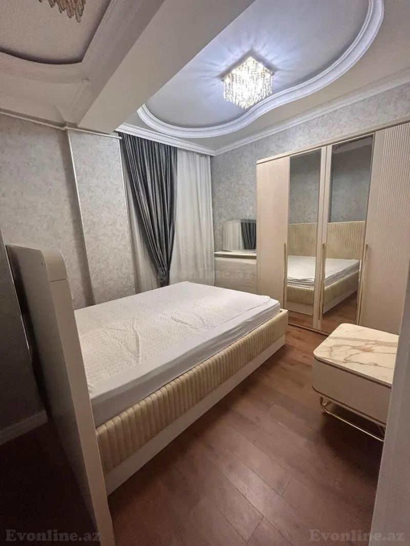 3 otaqlı yeni tikili mənzil kirayə verilir — Qara Qarayev m., Bakı - şəkil 3
