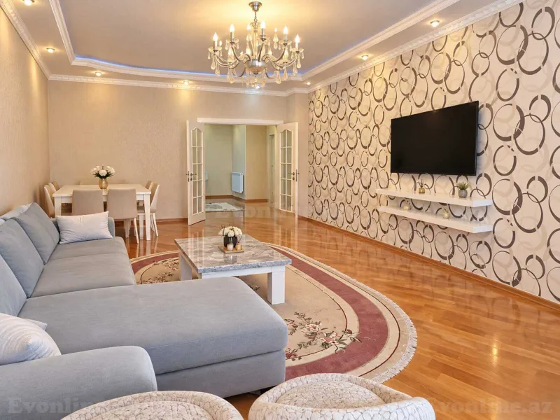 3 otaqlı yeni tikili mənzil kirayə verilir — 8 Noyabr m., Bakı - şəkil 2