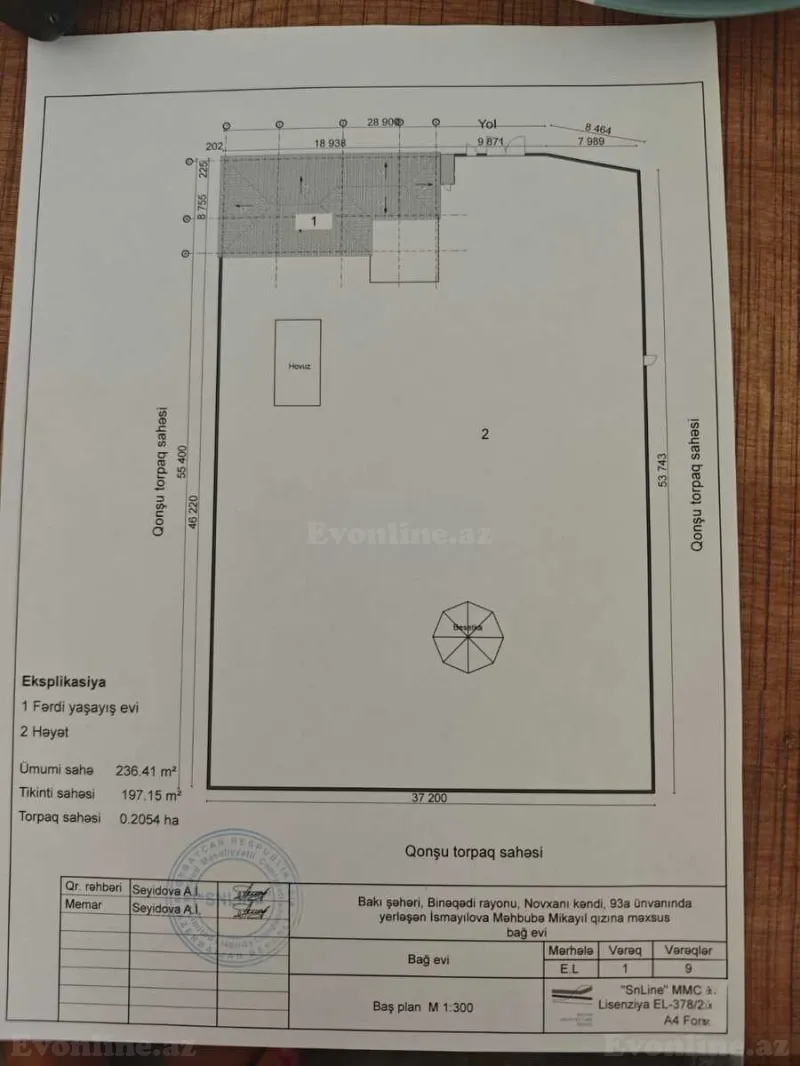 4 otaqlı həyət evi satılır — Novxanı, Bakı - şəkil 29