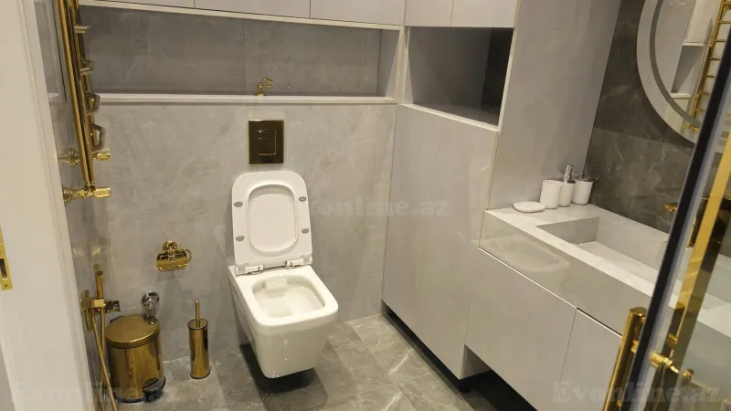 4 otaqlı yeni tikili mənzil kirayə verilir — 8 Noyabr m., Bakı - şəkil 22