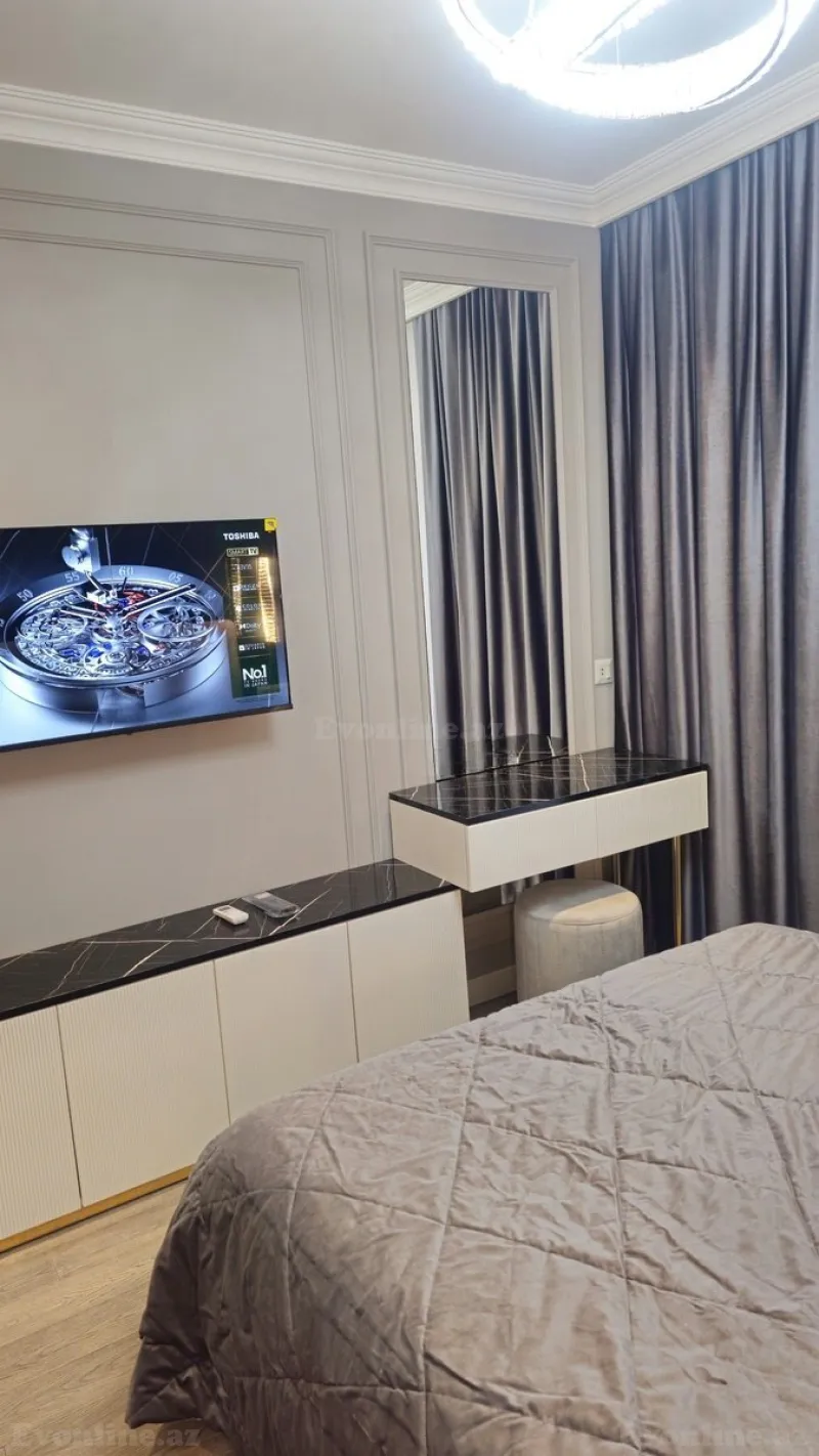 4 otaqlı yeni tikili mənzil kirayə verilir — 8 Noyabr m., Bakı - şəkil 25