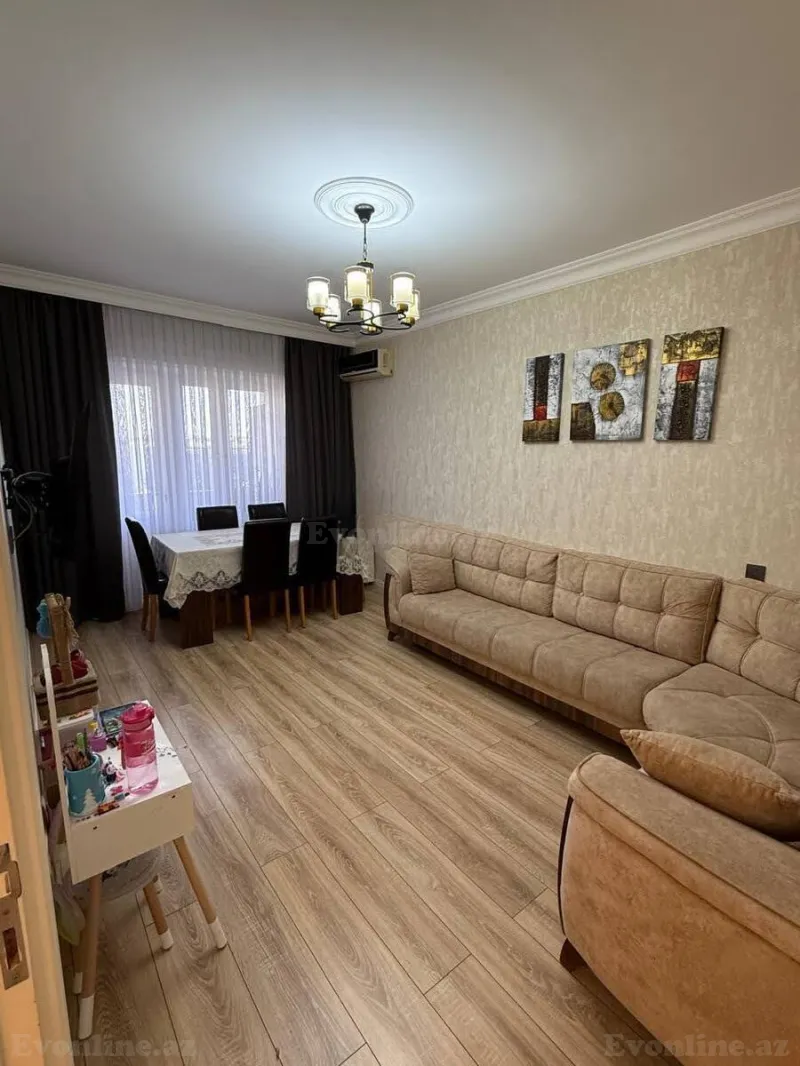 3 otaqlı Mənzil 65 m² Nərimanov r. Satılır