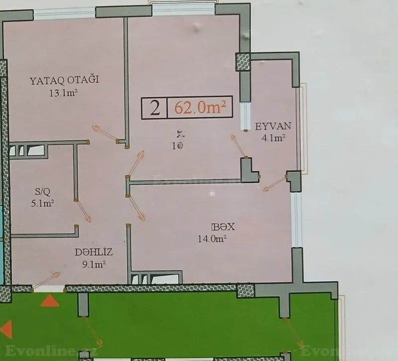 2 otaqlı yeni tikili mənzil satılır — Suraxanı, Bakı - şəkil 4