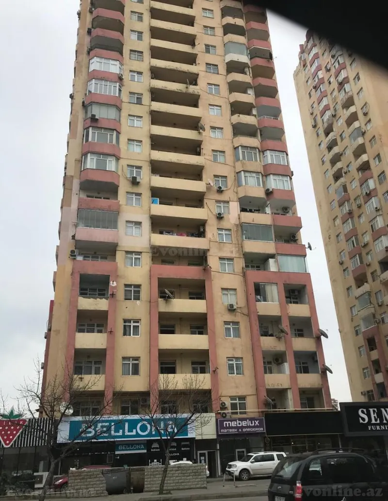 2 otaqlı Mənzil 60 m² İnşaatçılar m. Kirayə verilir