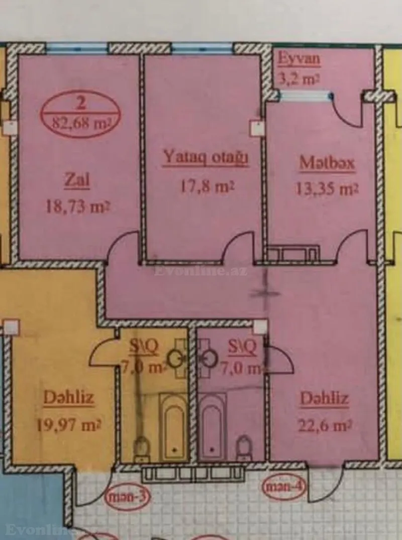 2 otaqlı yeni tikili mənzil satılır — 8-ci mikrorayon, Bakı - şəkil 2