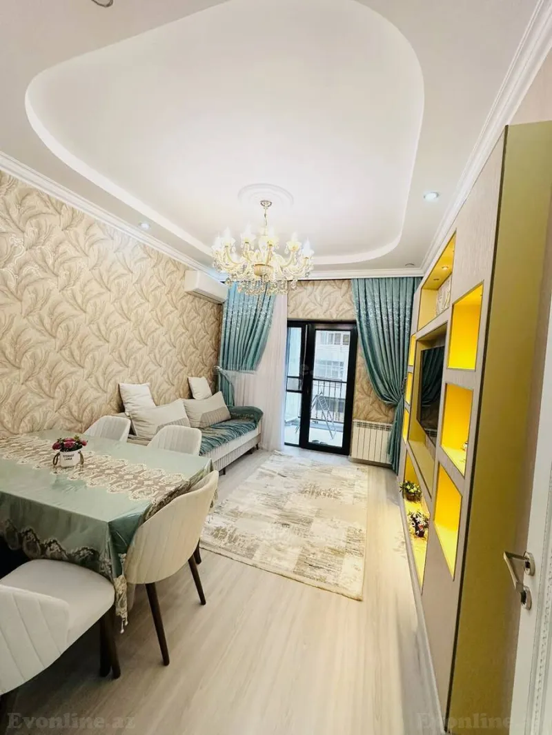 2 otaqlı Mənzil 55 m² Nərimanov r. Kirayə verilir