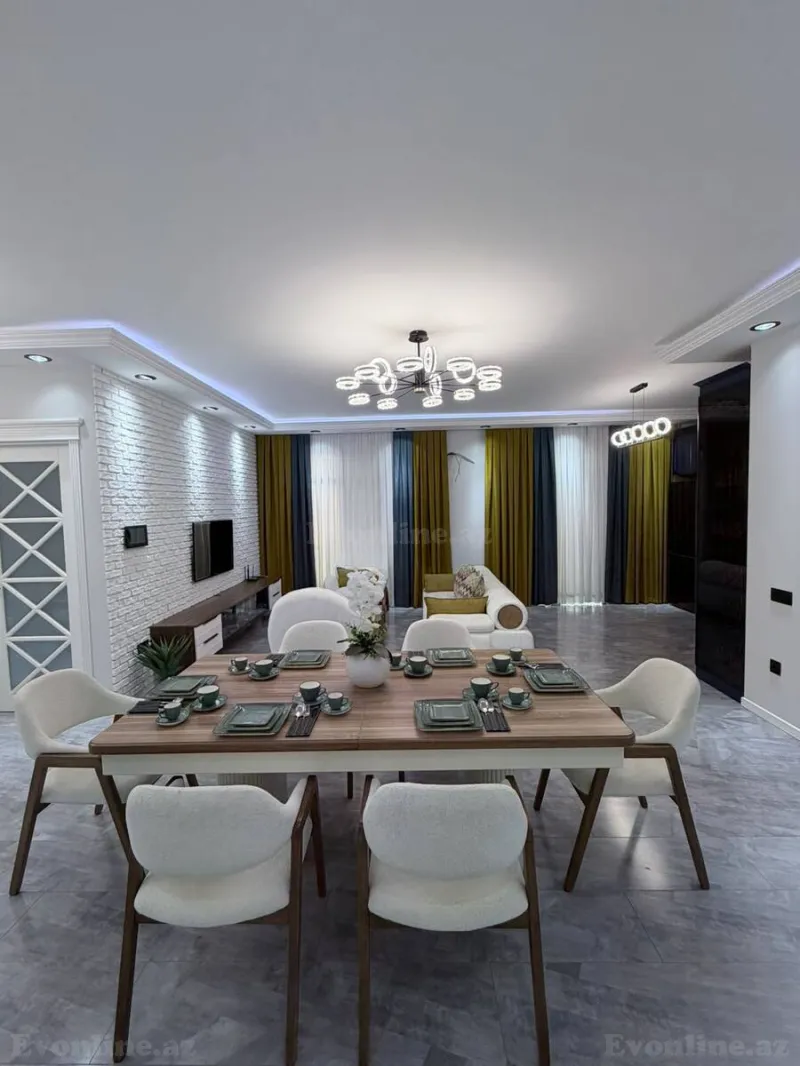 3 otaqlı yeni tikili mənzil kirayə verilir — 8 Noyabr m., Bakı - şəkil 4