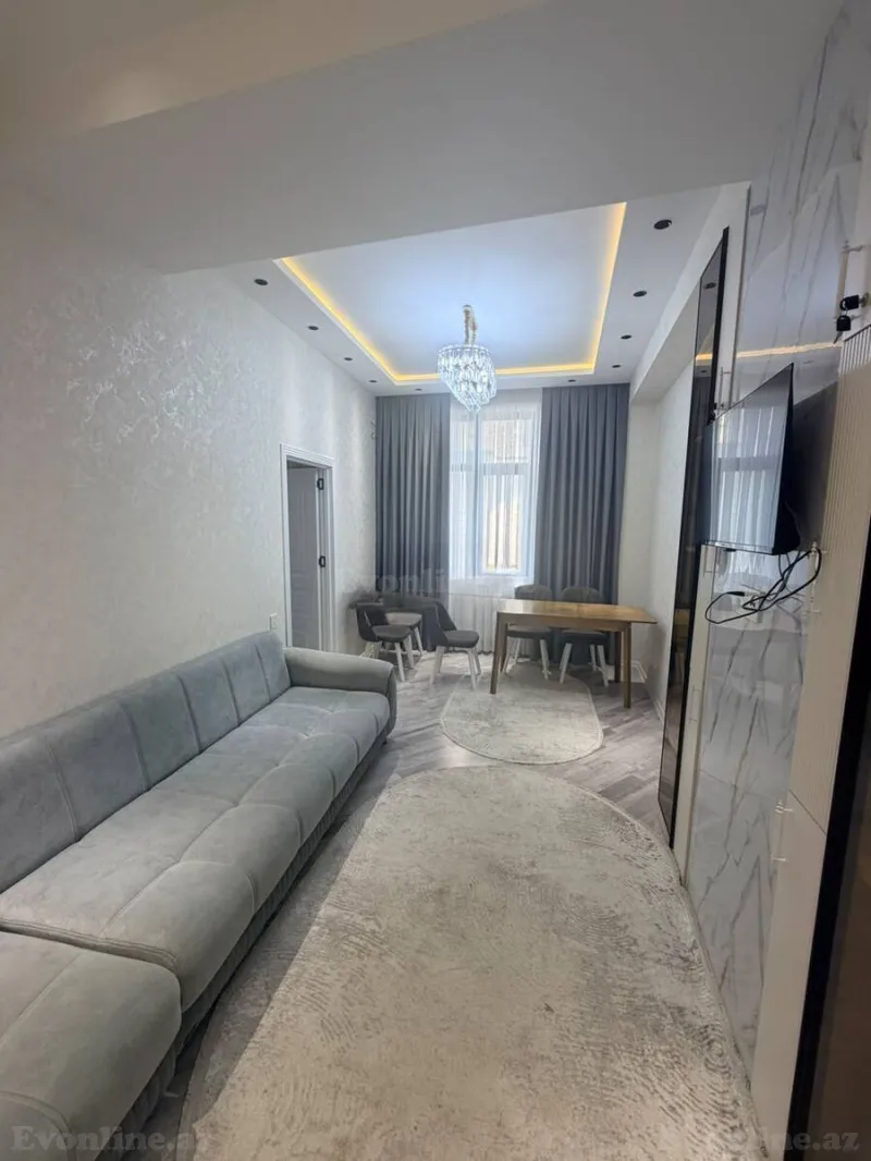 2 otaqlı Mənzil 66 m² 1-ci mikrorayon Kirayə verilir