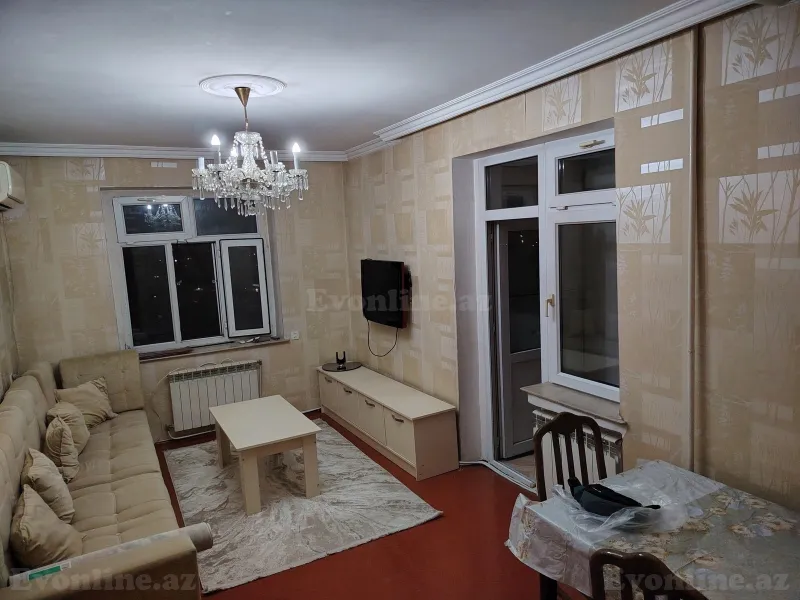 2 otaqlı Mənzil 55 m² M.Ə.Rəsulzadə Kirayə verilir