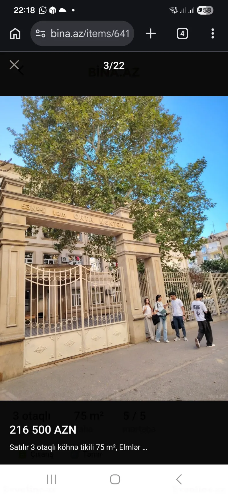 3 otaqlı köhnə tikili mənzil satılır — Yasamal, Bakı - şəkil 12