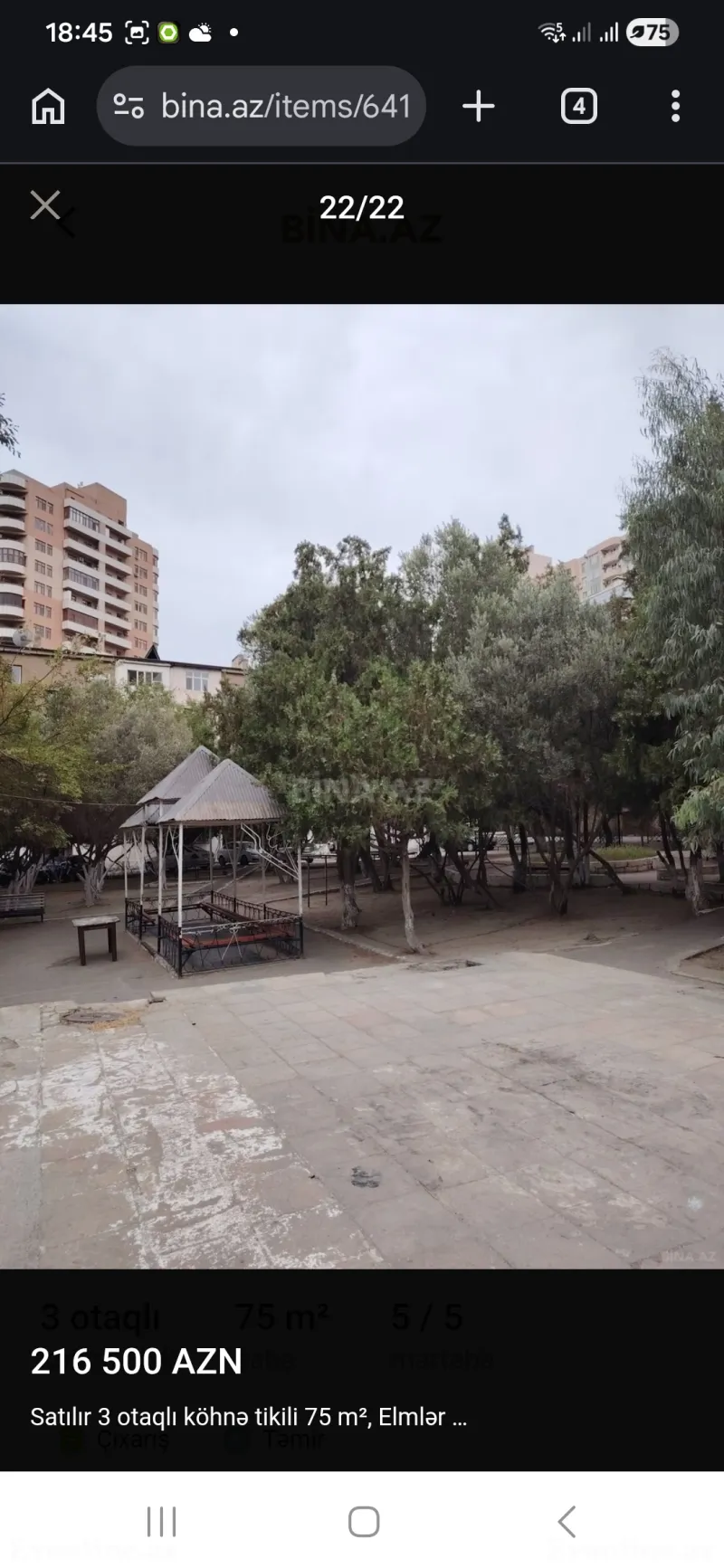 3 otaqlı köhnə tikili mənzil satılır — Yasamal, Bakı - şəkil 13