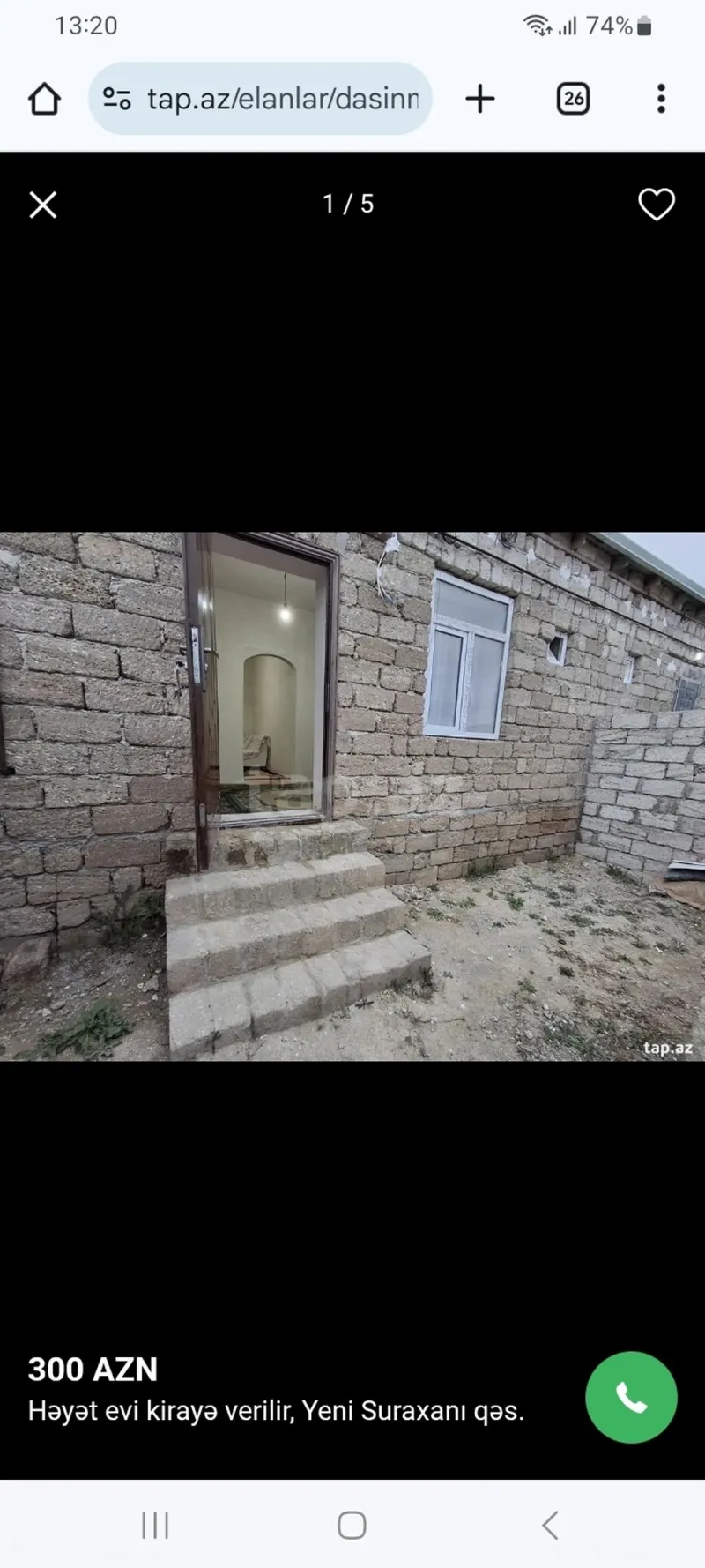 2 otaqlı həyət evi kirayə verilir — Yeni Suraxanı, Bakı - şəkil 7
