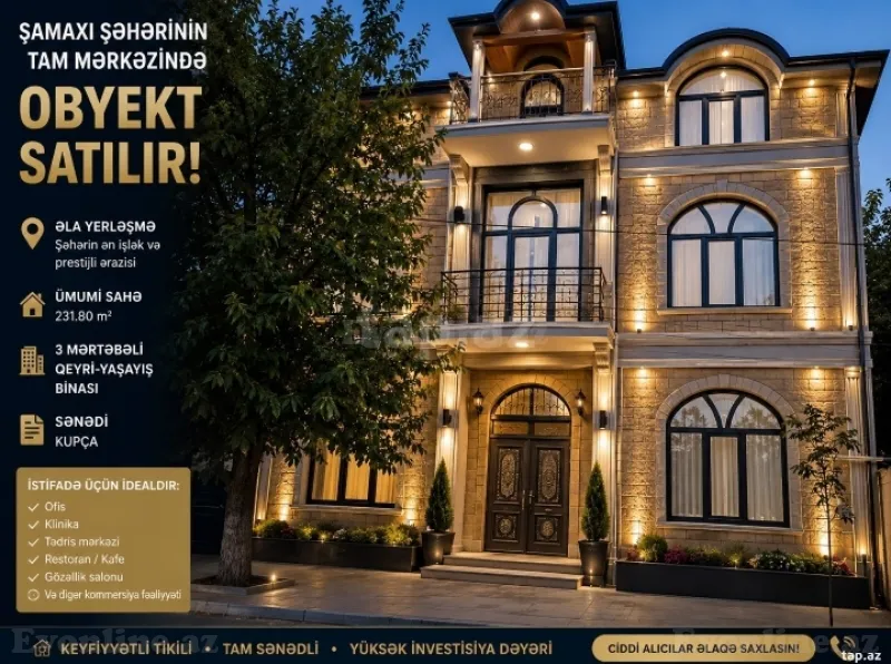 Obyekt satılır — Şamaxı