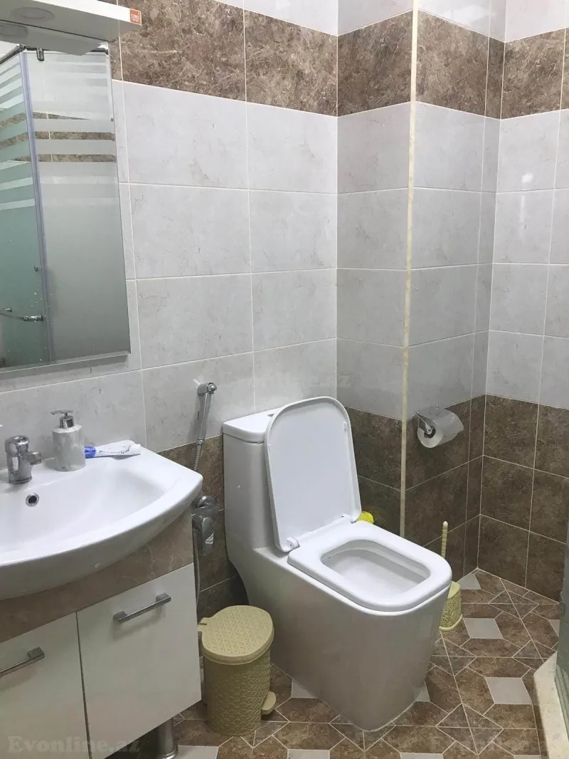 3 otaqlı yeni tikili mənzil kirayə verilir — 6-cı mikrorayon, Bakı - şəkil 11