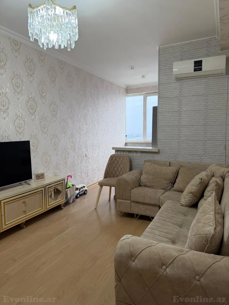 2 otaqlı mənzil kirayə verilir, Bakı, Yasamal r., İnşaatçılar m., Yeni Yasamal