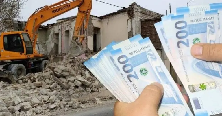Bakıda sökülən evlərə görə kompensasiya nə qədərdir? – Rayonlar üzrə məbləğlər